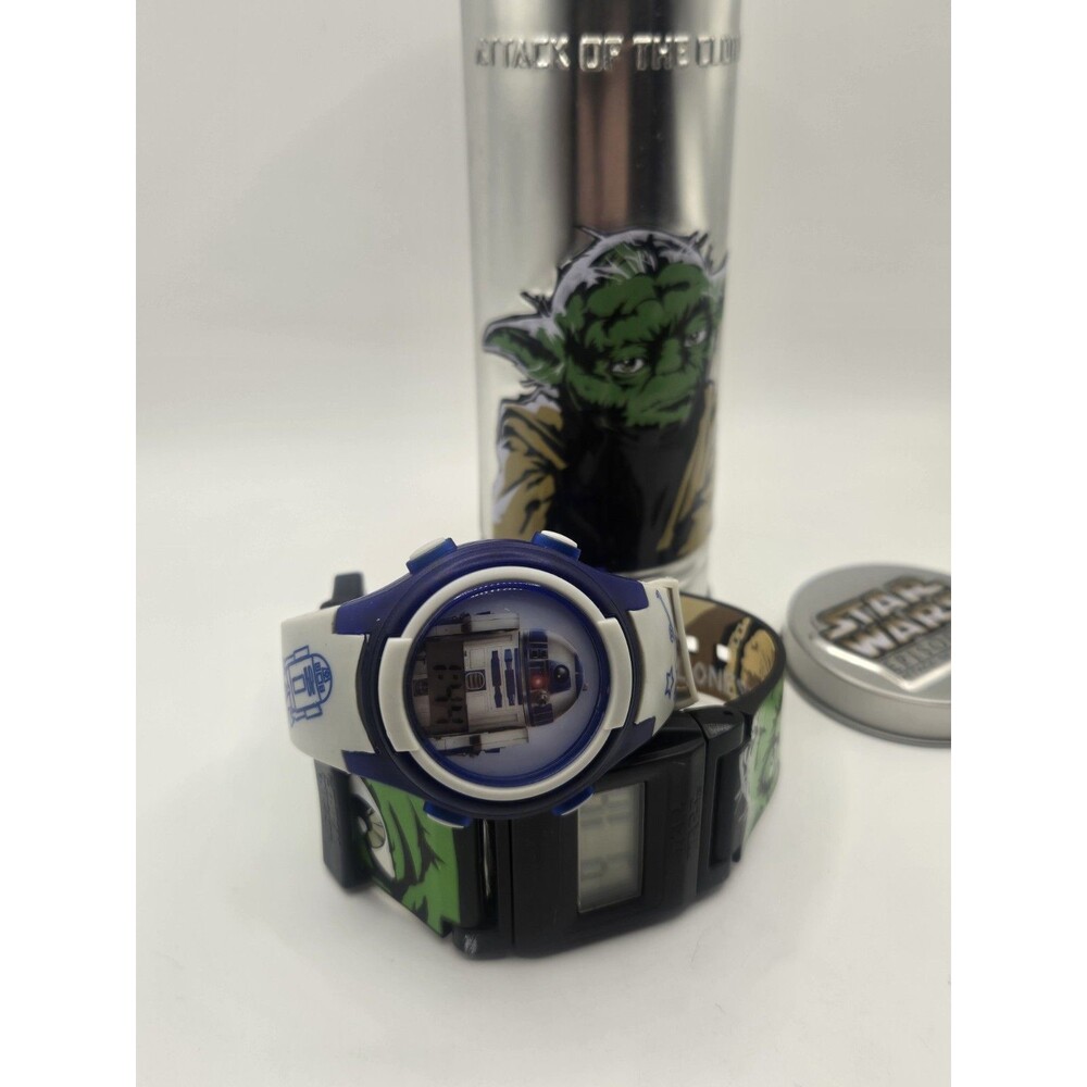 Starwars R2D2 + Yoda Digital Watches. Excellent Condition. New Batteries